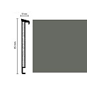 Плинтус Плинтус Dollken TS100 Life 1147 (1184/0146) Серый  | FLOORDEALER